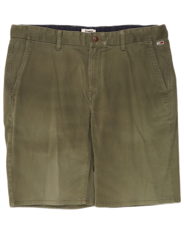 Tommy Hilfiger Herre Chino Shorts W36 Large Khaki Bomuld