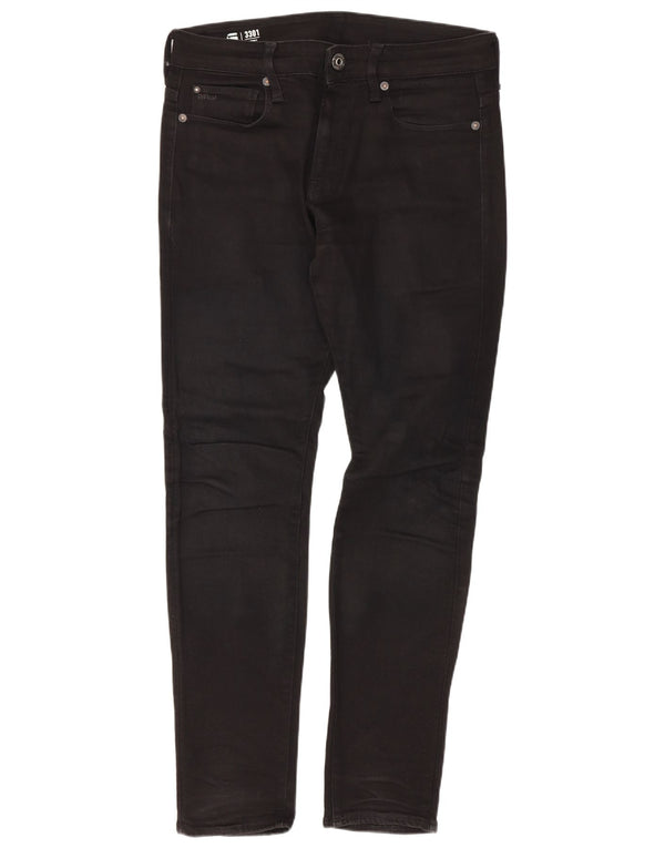 G-Star Herre 3301 Skinny Jeans W28 L30 Sort Bomuld