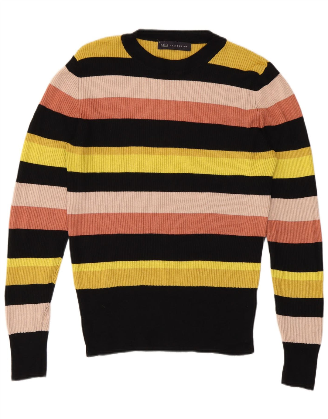 Marks & Spencer Dame sweater med rund hals DK 12 Medium Flerfarvet