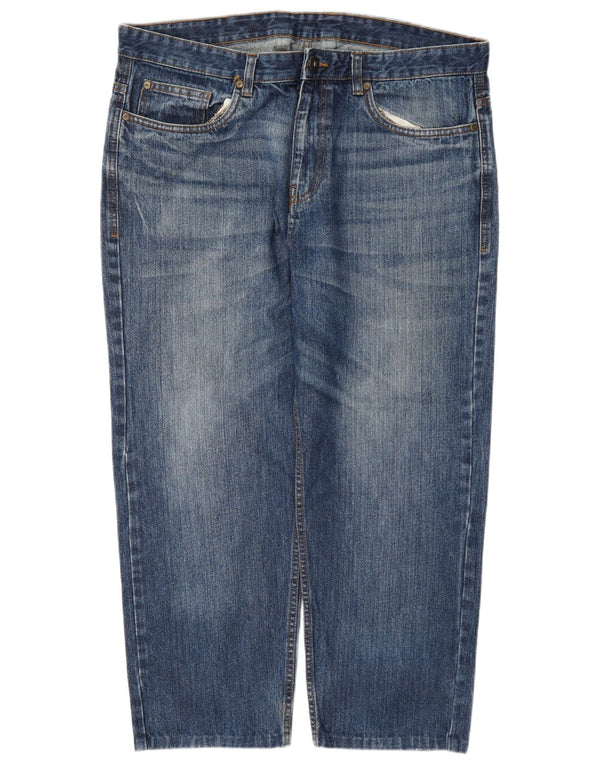 James Pringle herre cropped jeans W36 L26 blå bomuld