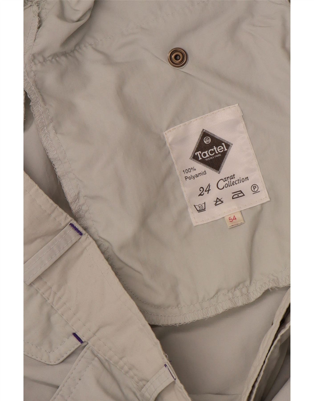 Tactel Herre Pegged Chino Bukser W36 L30 Grå Polyamid