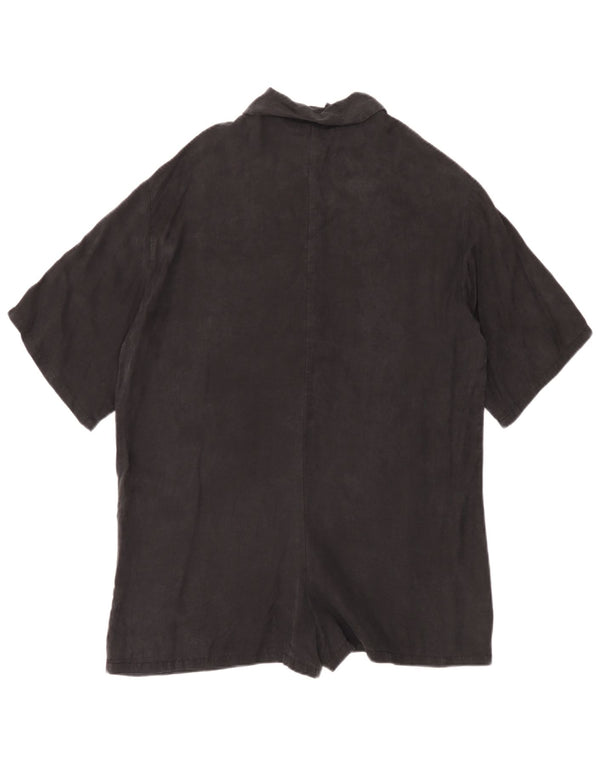 Zara Dame Oversized Playsuit UK 10 Small Black