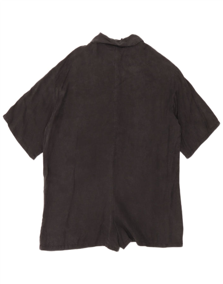 Zara Dame Oversized Playsuit UK 10 Small Black