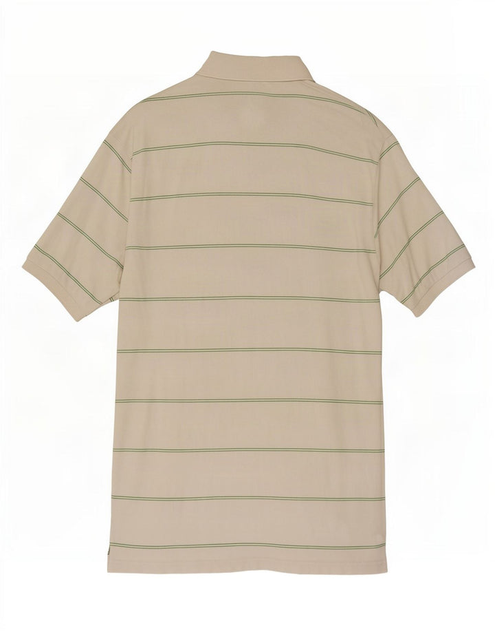 Marks & Spencer herre poloshirt Medium hvid stribet bomuld