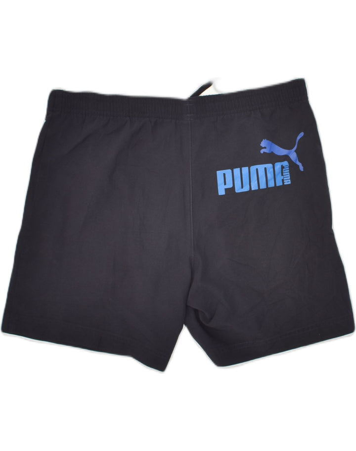 PUMA Mens Sport Shorts Small Navy Blue Polyester | Vintage Puma | Thrift | Second-Hand Puma | Used Clothing | Messina Hembry 
