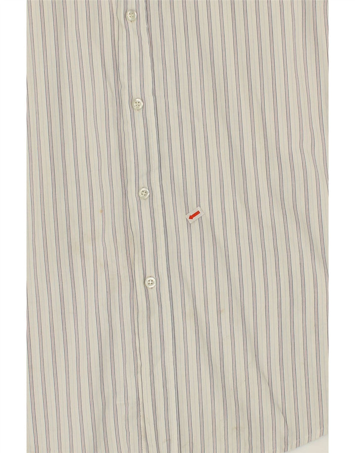 FRED PERRY Herreskjorte XL Hvidstribet bomuld