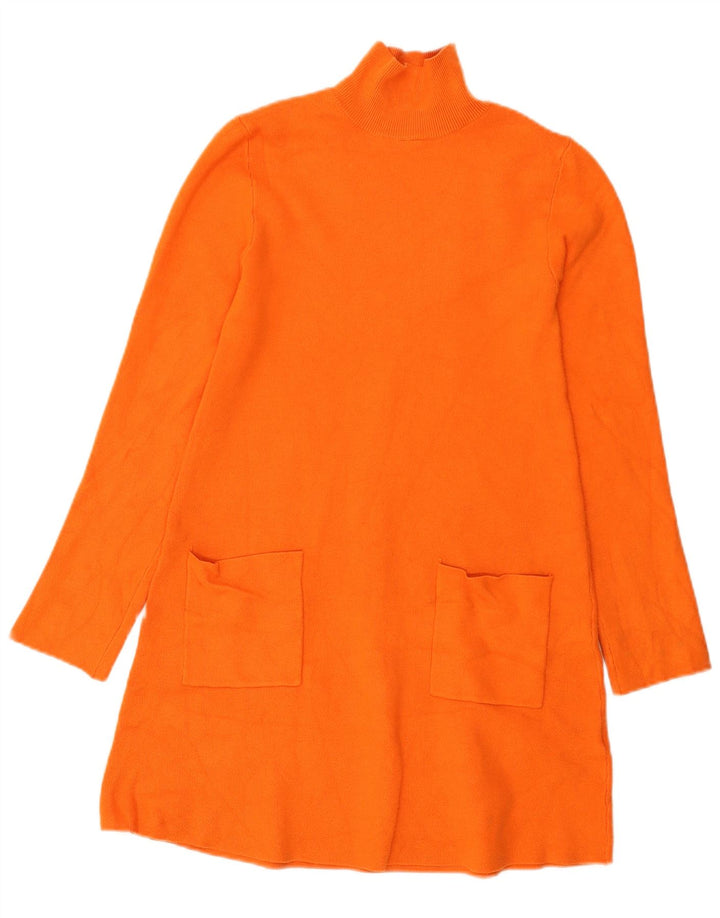 Zara Dame Jumper Dress UK 8 Small Orange