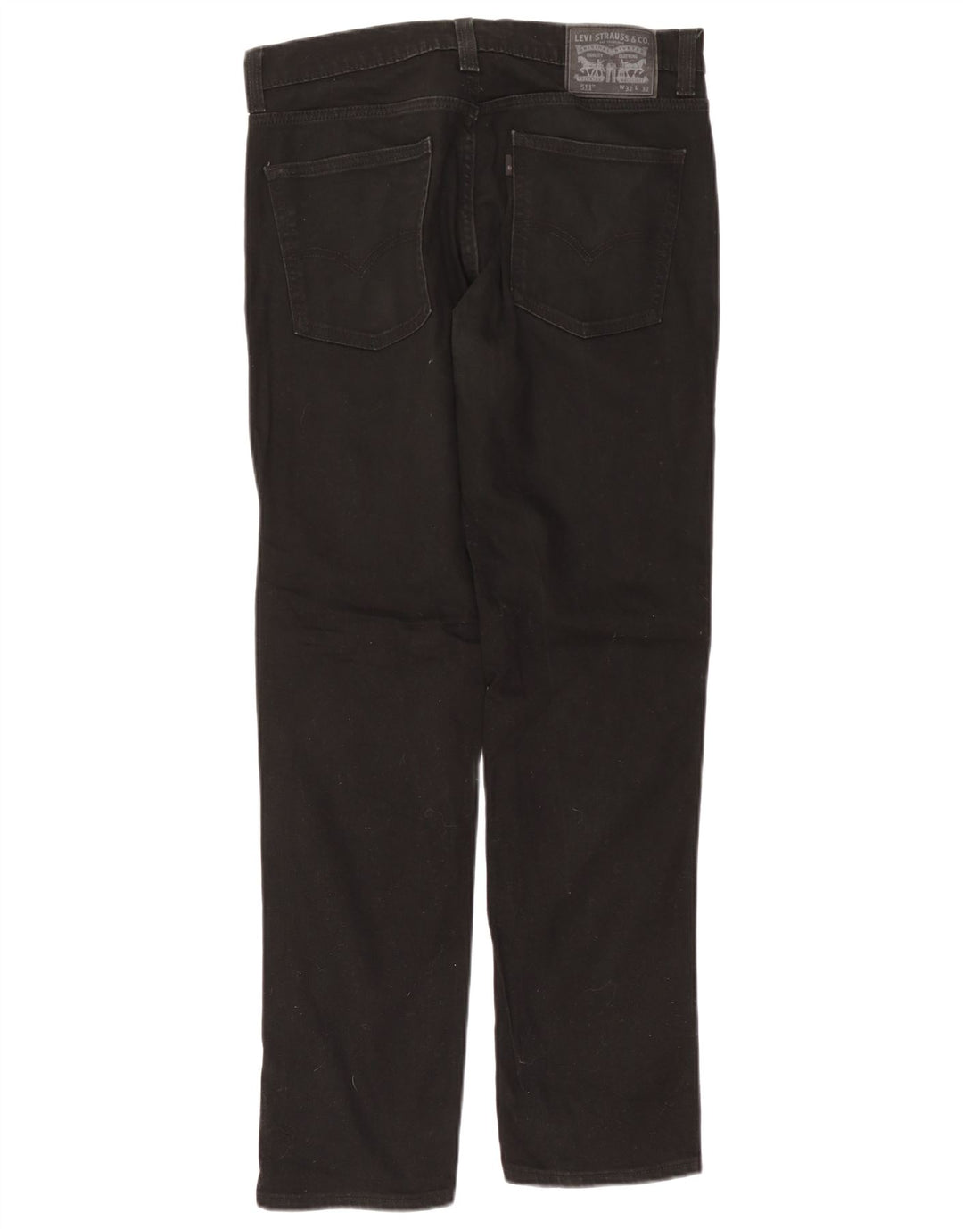 Levi's Herre 511 Slim Jeans W32 L32 Sort Bomuld