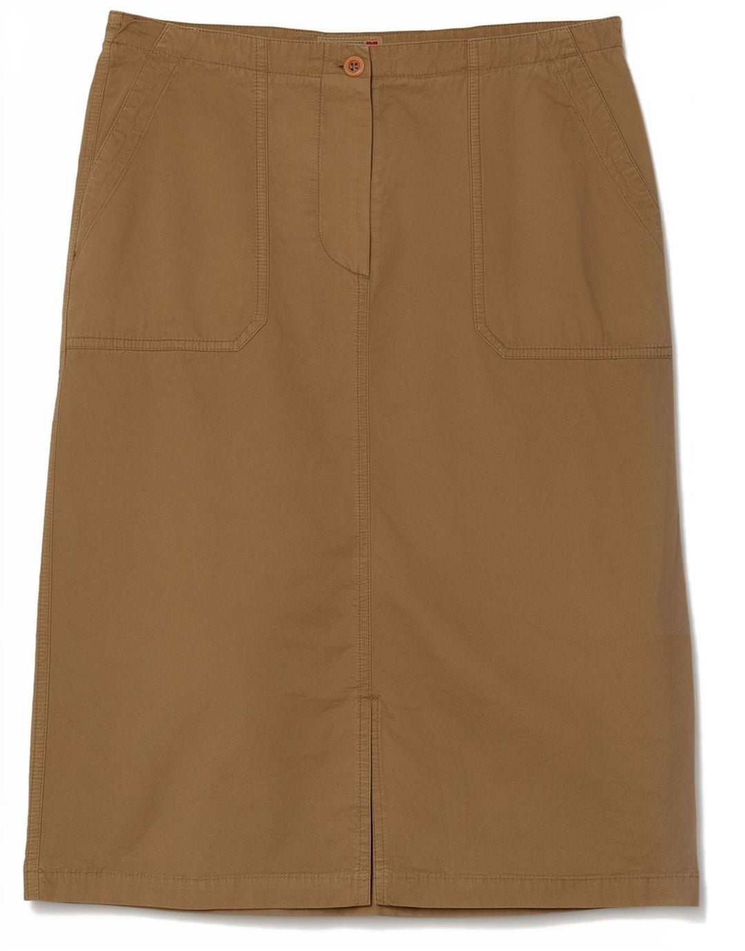 Napapijri Dame Midi Nederdel IT 44 Medium W32 Brun Bomuld