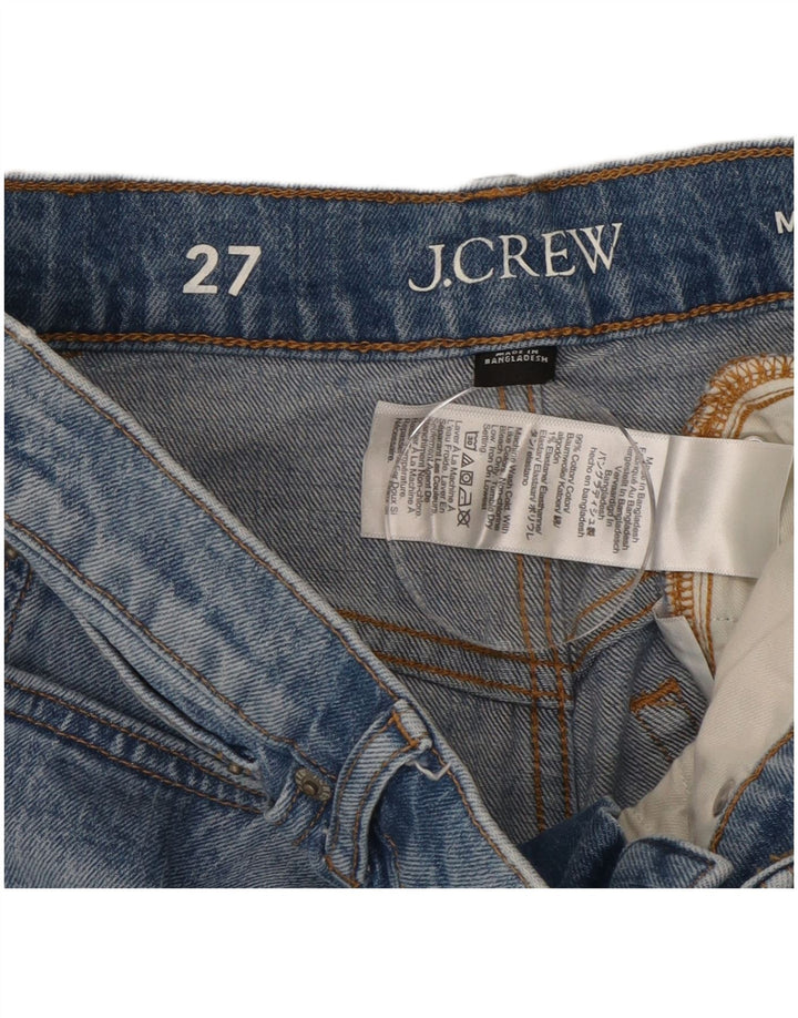 J. CREW Dame denimshorts i mellemhøj højde W27 Små blå bomuld