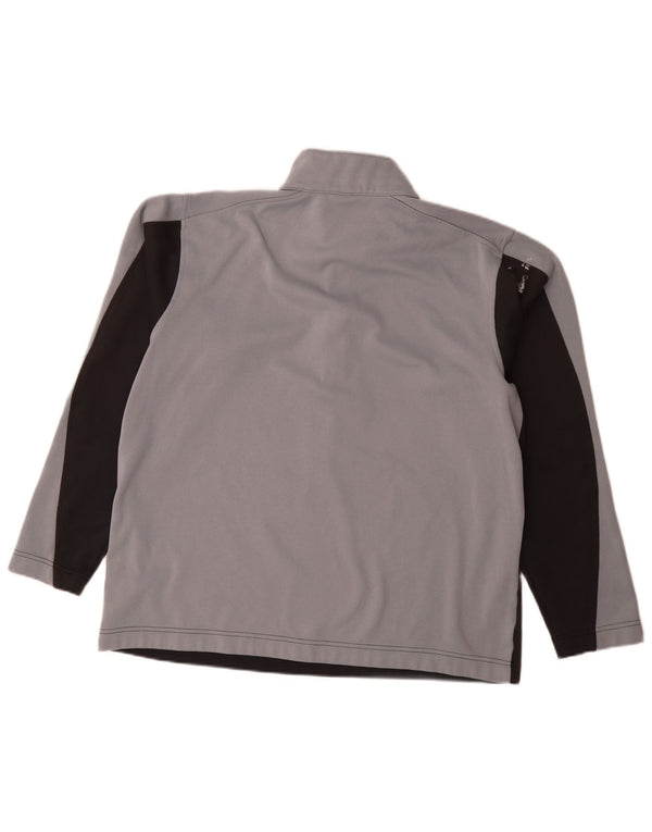 Nike Herre Dri Fit Pullover Træningsdragt Top UK 42/44 Stor Grå Colourblock