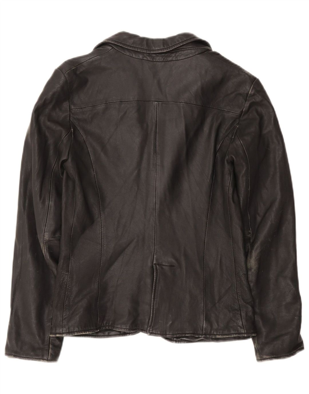 Calvin Klein Dame 1 Knap Blazer Jakke UK 12 Medium Sort Klassisk
