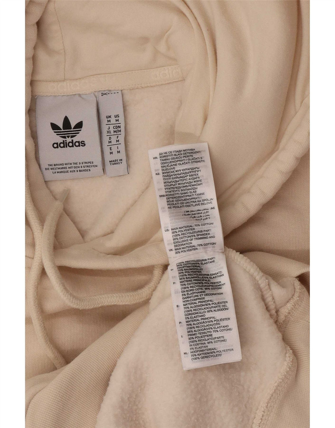 Adidas Herre hættetrøje Jumper Medium Beige Bomuld