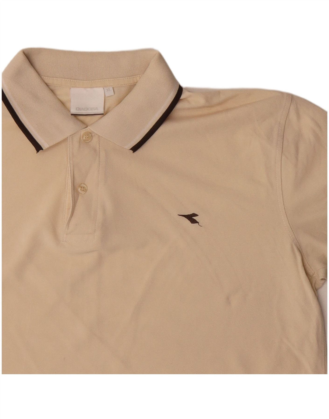 DIADORA Poloskjorte til mænd XL Beige Bomuld
