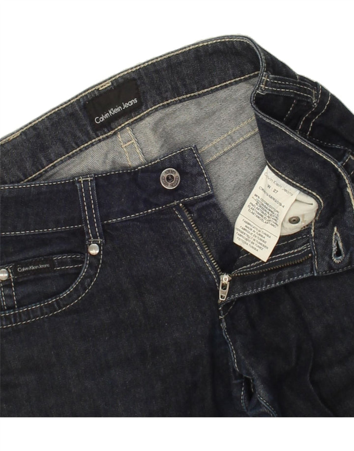 CALVIN KLEIN Womens Slim Jeans W27 L27 Navy Blue Cotton Vintage Calvin Klein and Second-Hand Calvin Klein from Messina Hembry 
