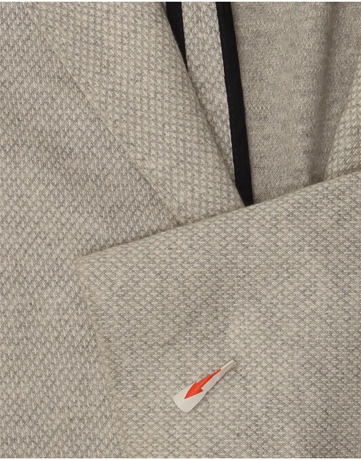 Massimo Dutti Herre 2-knaps blazerjakke EU 56 XL Grå Argyle/Diamond