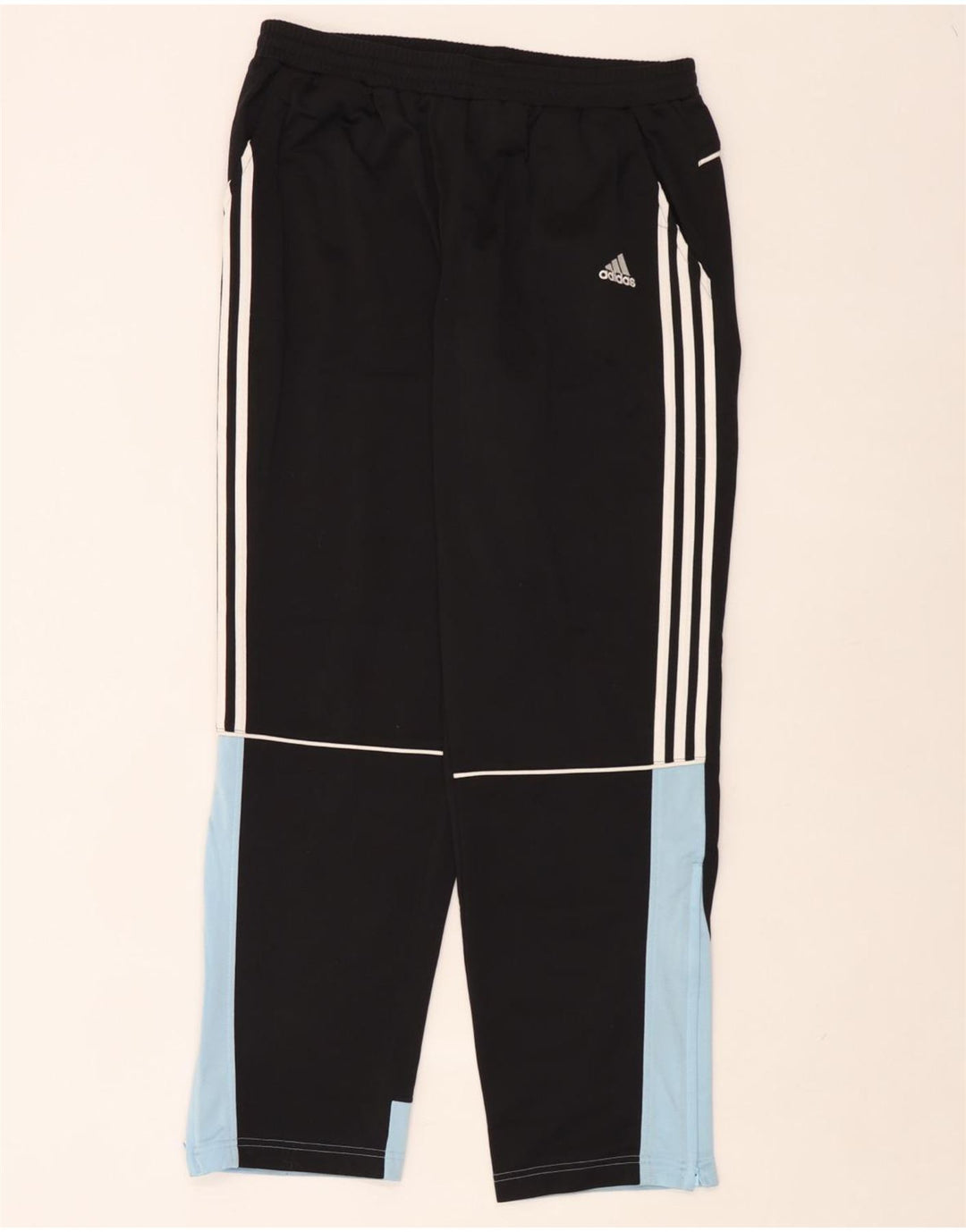 Adidas Træningsdragtsbukser til mænd UK 40/42 Medium Sort Colourblock Polyester