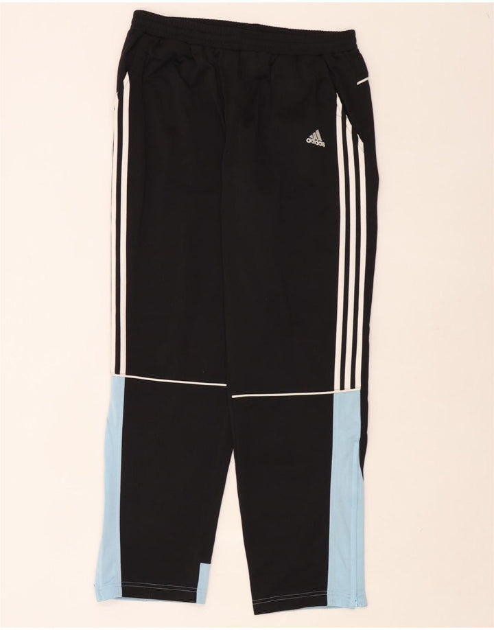 Adidas Træningsdragtsbukser til mænd UK 40/42 Medium Sort Colourblock Polyester