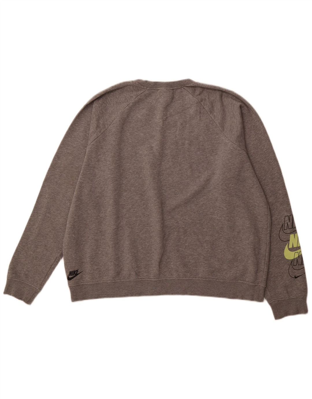 NIKE Mens Graphic Sweatshirt Jumper XL Grey Cotton