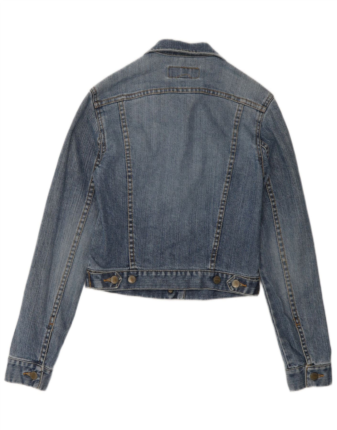 Fcuk Womens Regular Fit denimjakke UK 10 Small Blue Cotton