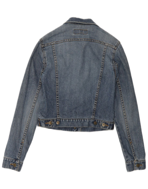 Fcuk Womens Regular Fit denimjakke UK 10 Small Blue Cotton