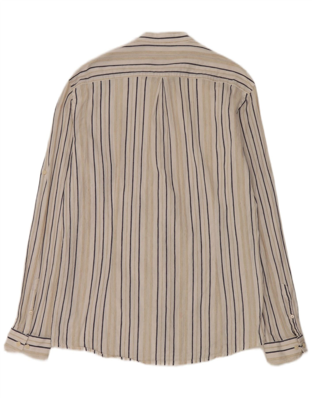 Carrera Herre Regular Fit skjorte Stor hvid stribet hør