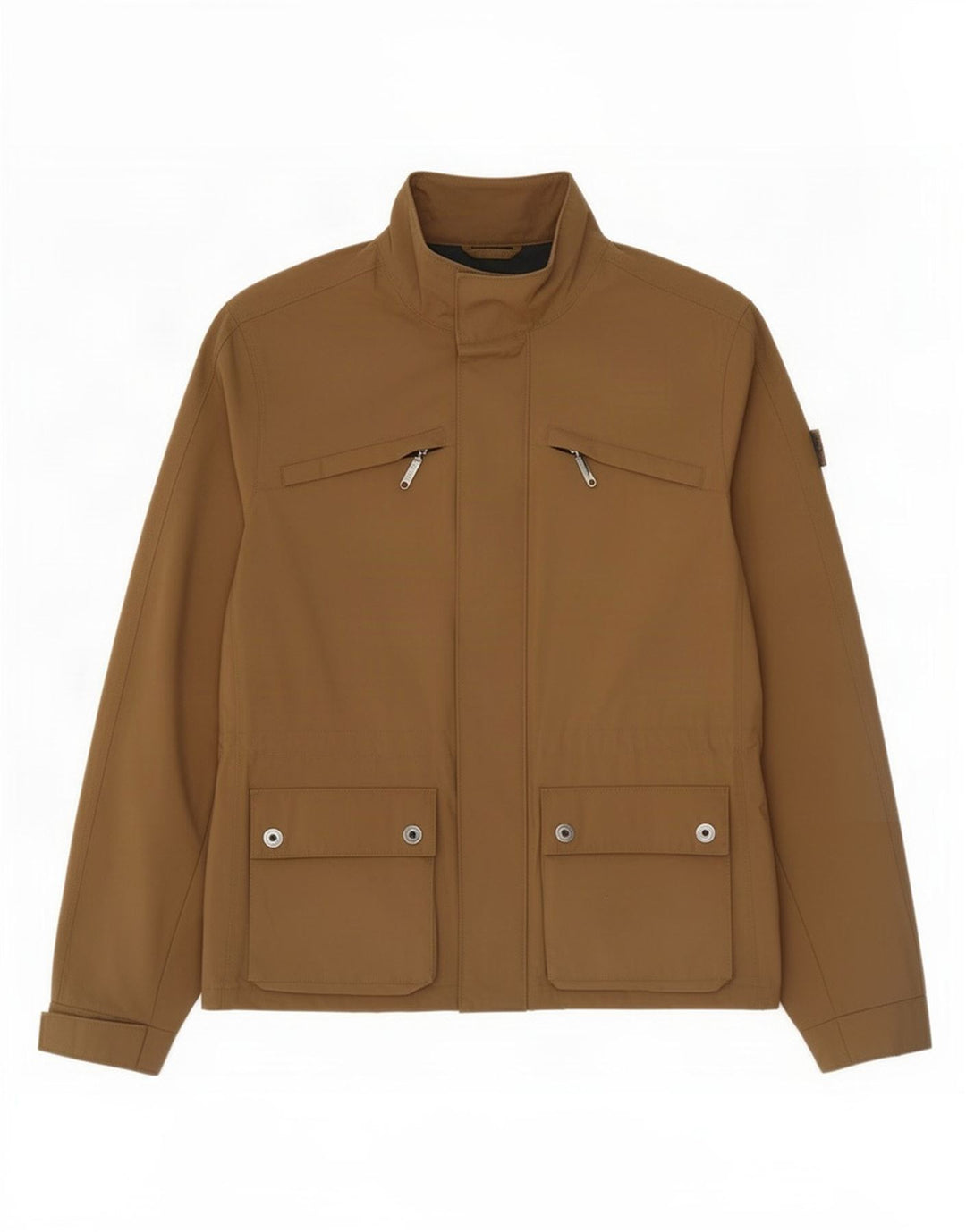 Vintage Herre Utility Jacket UK 38 Medium Brun Polyamid
