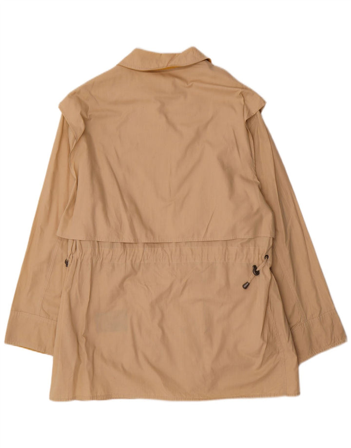 Vintage Trench Coat til kvinder IT 46 Stor Beige Bomuld