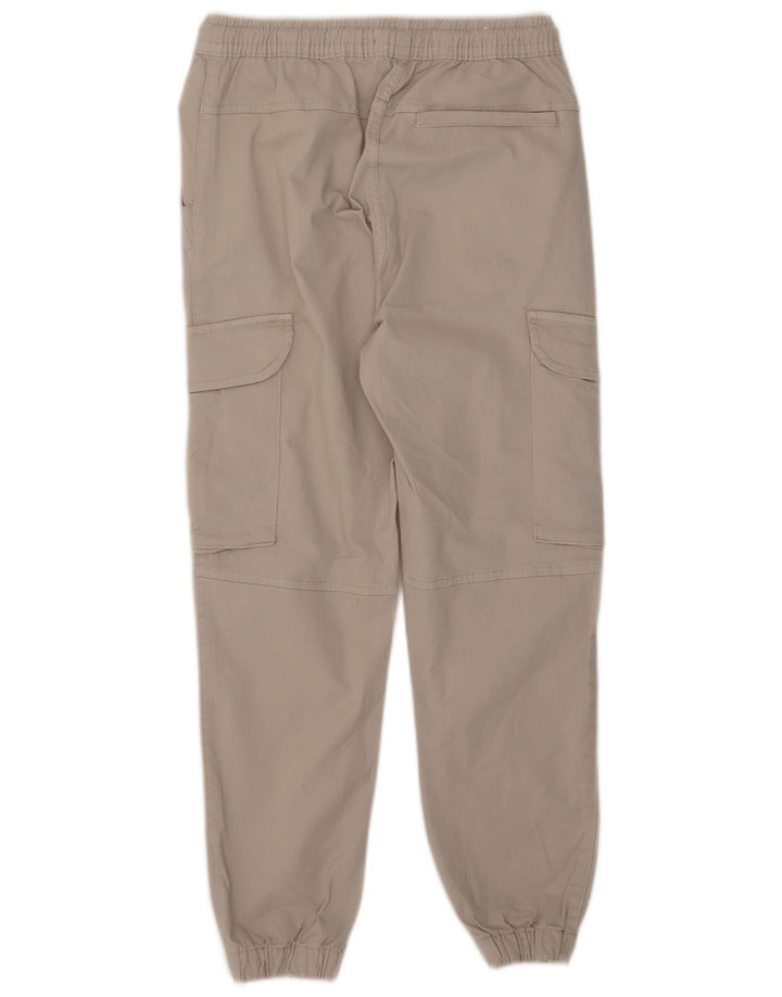 Zara Herre Joggers Cargo Bukser Small W30 L26 Beige