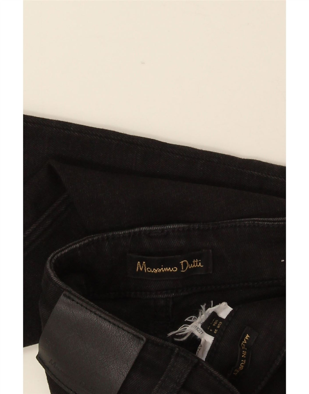 Massimo Dutti Dame Bootcut Jeans EU 38 Small W28 L32 Sort