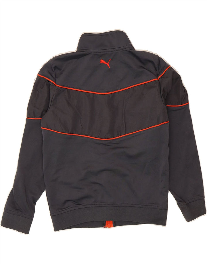 PUMA Boys Tracksuit Top Jacket 7-8 Years Grey Polyester Vintage Puma and Second-Hand Puma from Messina Hembry 