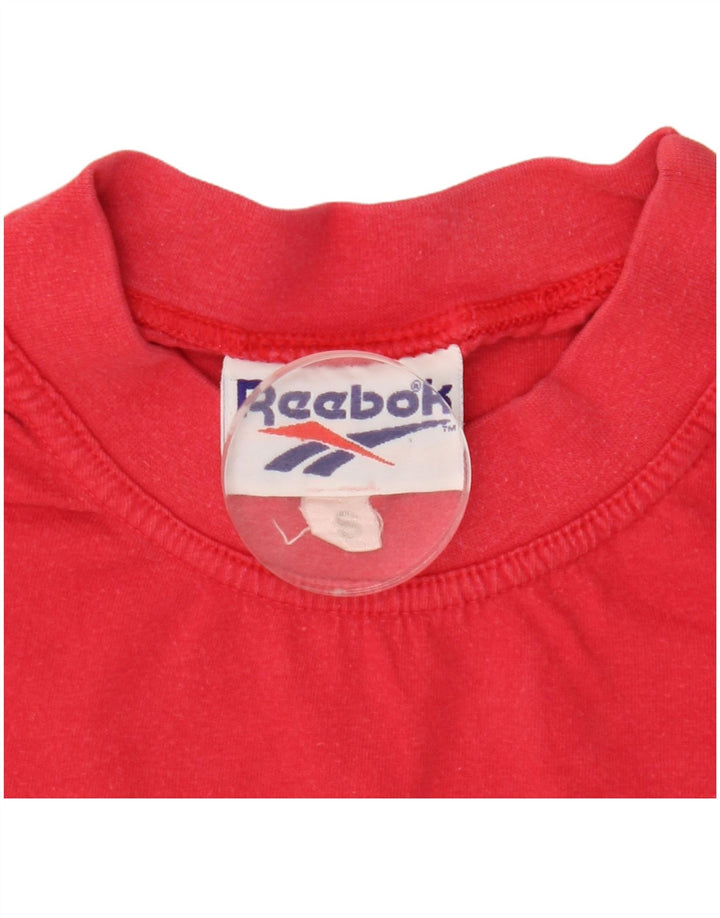 Reebok Herre Grafisk T-Shirt Top Lille Rød