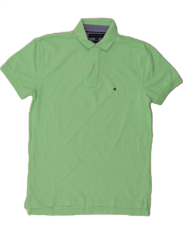 TOMMY HILFIGER Mens Polo Shirt Medium Green Cotton Vintage Tommy Hilfiger and Second-Hand Tommy Hilfiger from Messina Hembry 