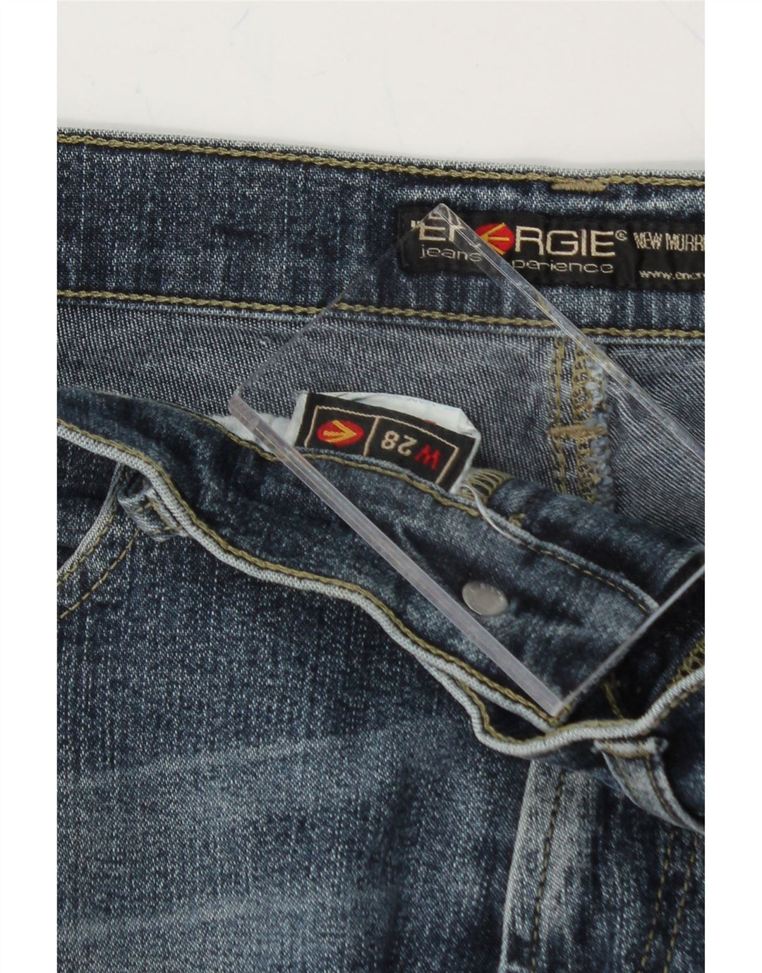 ENERGIE Womens Bootcut Jeans W28 L33 Blue Cotton Vintage Energie and Second-Hand Energie from Messina Hembry 