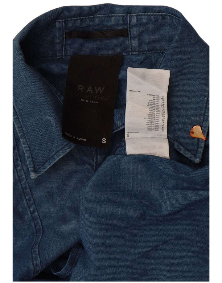 G-Star herreskjorte lille blå bomuld