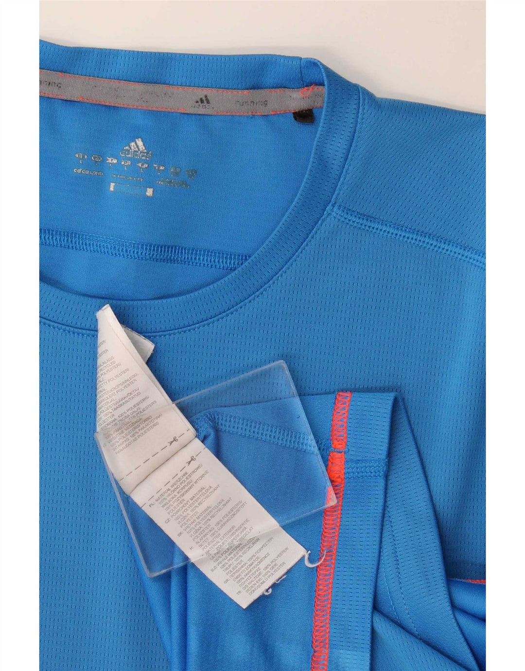 Adidas Herre T-Shirt Top Stor Blå Polyester
