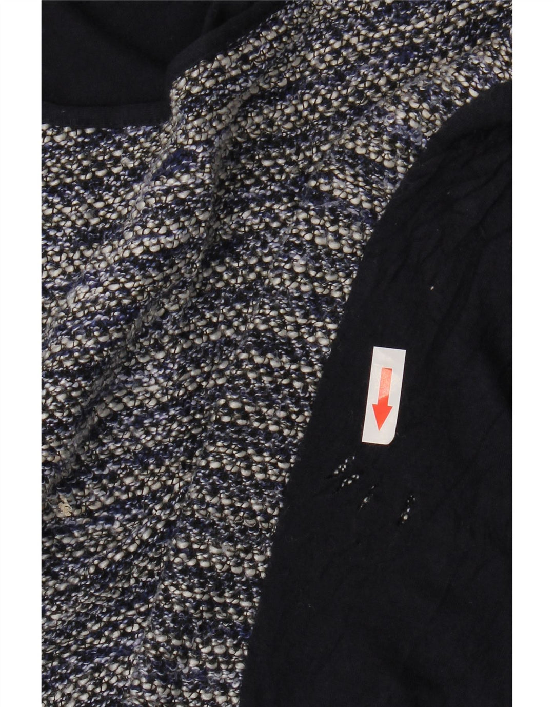 Oasis Dame Top Langærmet UK 10 Lille Marineblå Stribet Polyester