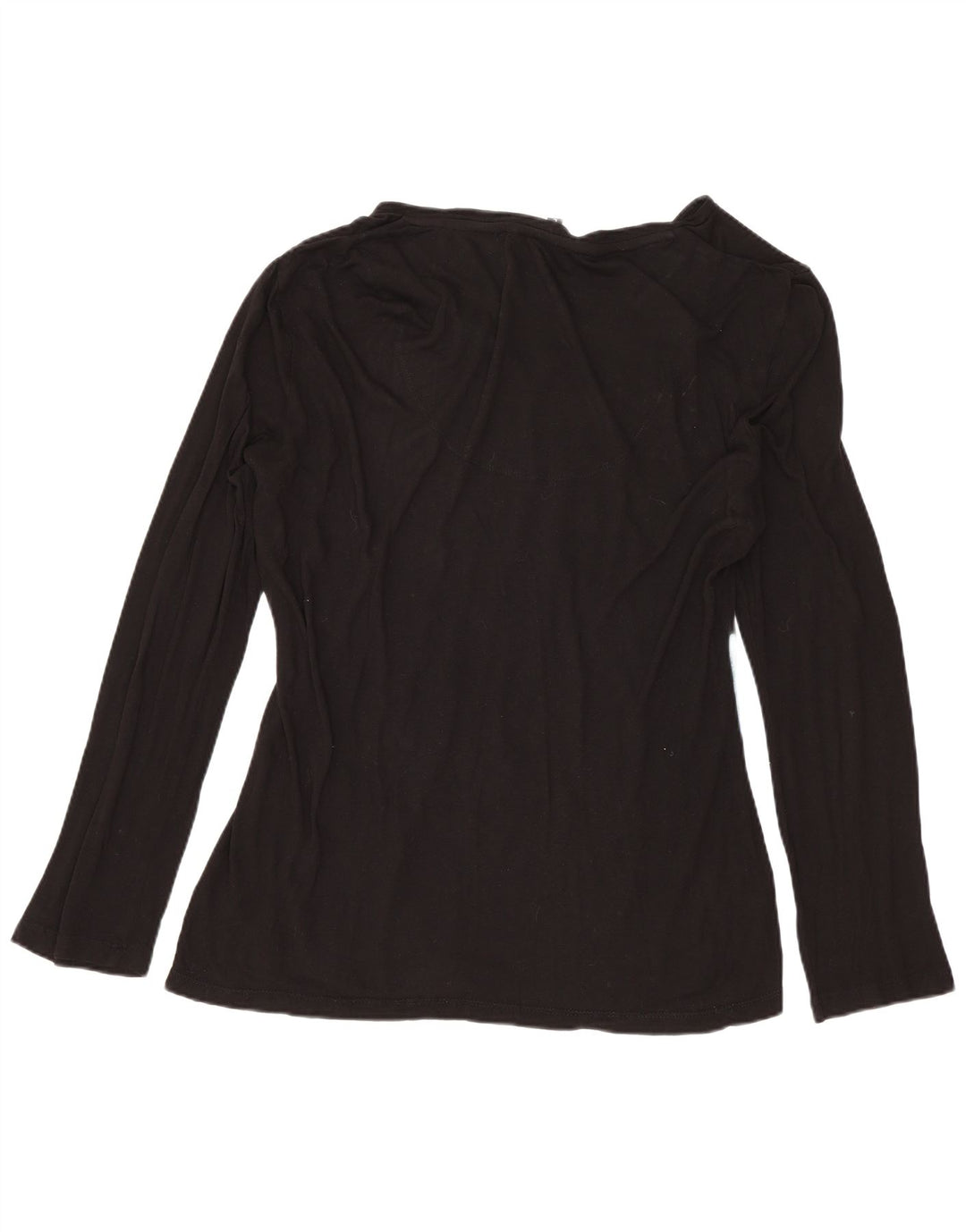 DESIGUAL Dame Grafisk Top Langærmet UK 16 Large Sort