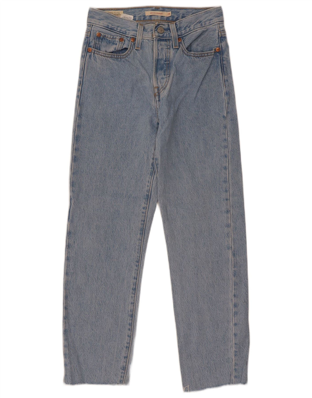 Levi's Dame Wedge Straight Jeans W24 L28 Blå Bomuld