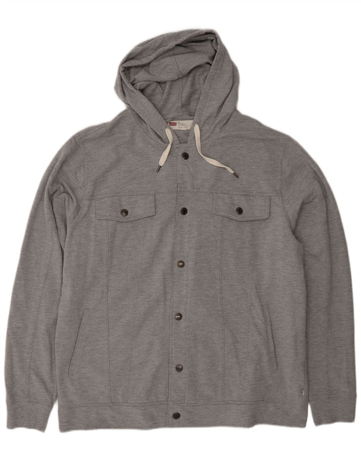 Levi's Herre hættetræningsdragt Topjakke 2XL Grå Bomuld