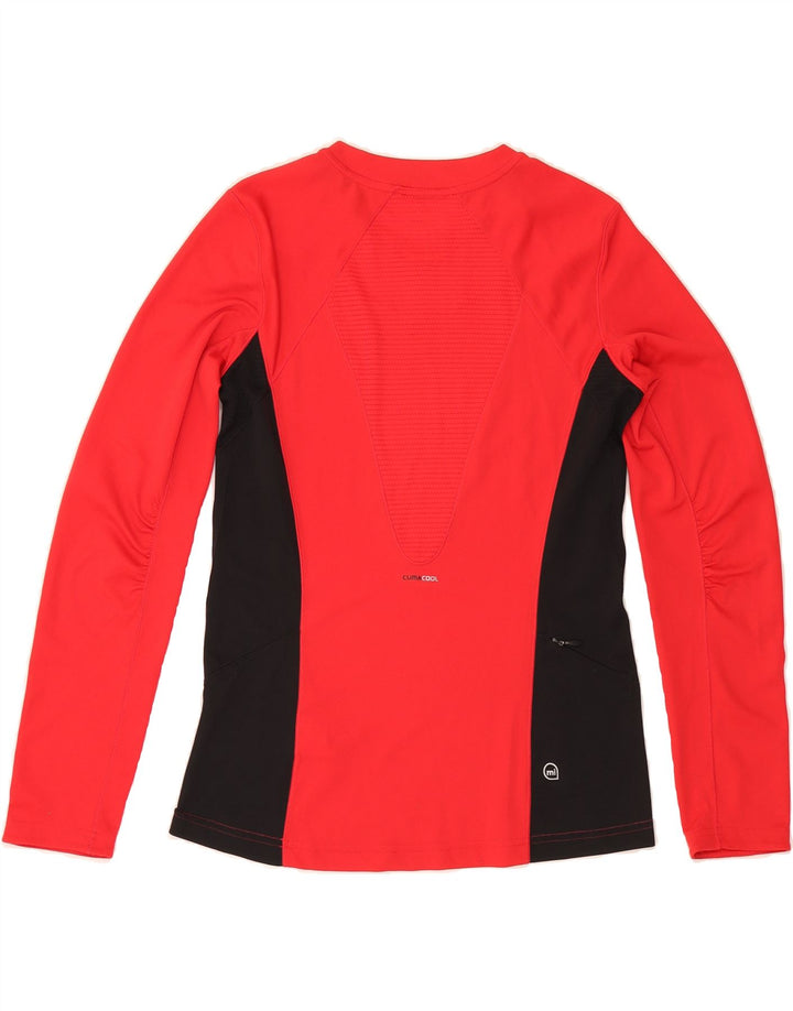 ADIDAS Womens Supernova Top Long Sleeve UK 14 Medium Red Colourblock Vintage Adidas and Second-Hand Adidas from Messina Hembry 