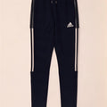 Adidas Dame træningsdragt Bukser UK 10 Small Navy Blue Polyester