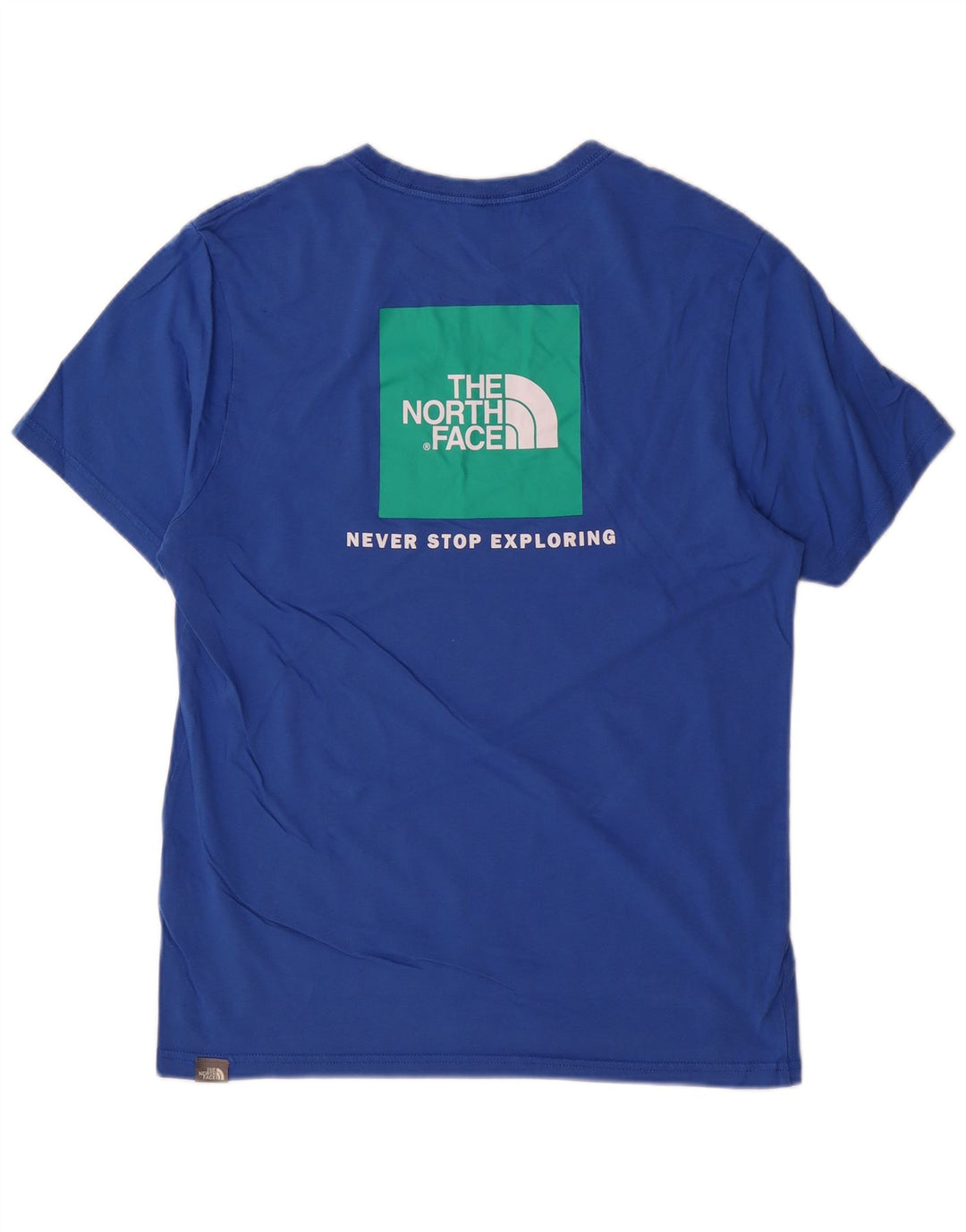 The North Face Herre grafisk T-shirt Top Medium Blue Bomuld