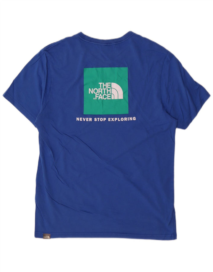 The North Face Herre grafisk T-shirt Top Medium Blue Bomuld