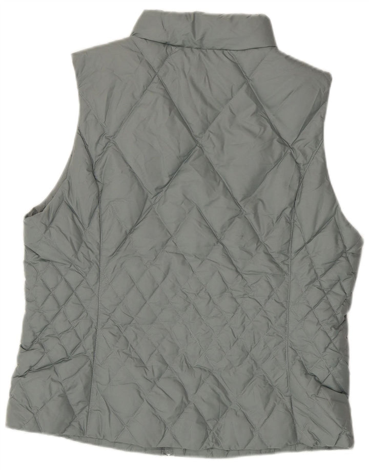 Eddie Bauer Dame Polstret Gilet UK 16 Large Blue Polyester