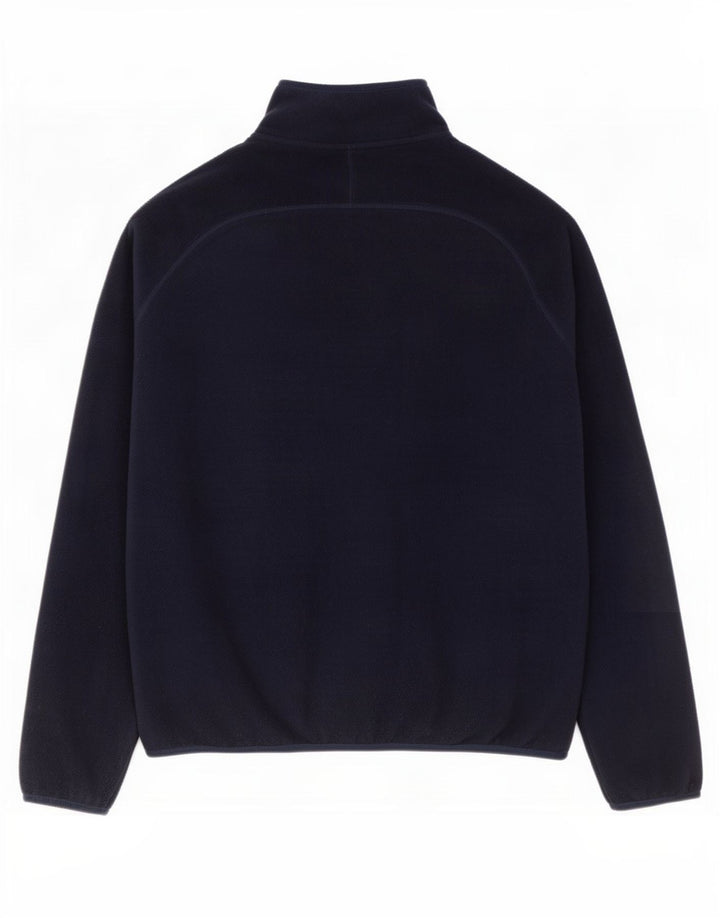 Marks & Spencer Fleecejakke til mænd UK 38 Medium Navy Blue Polyester