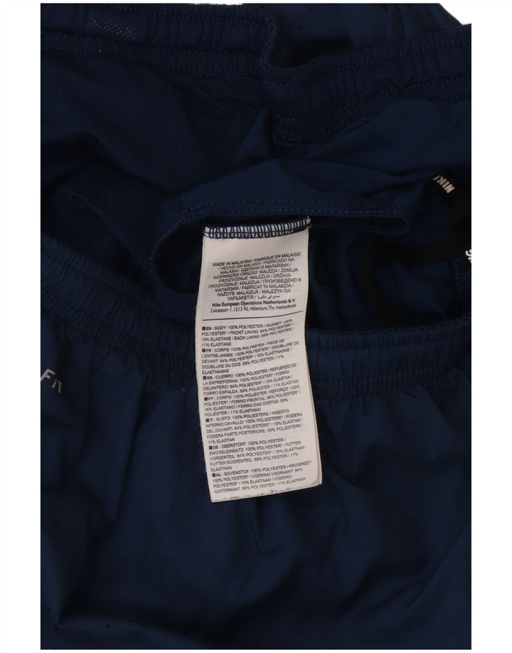 Nike Herre Regular Fit Sportshorts Medium Blue Colourblock Polyester Sports