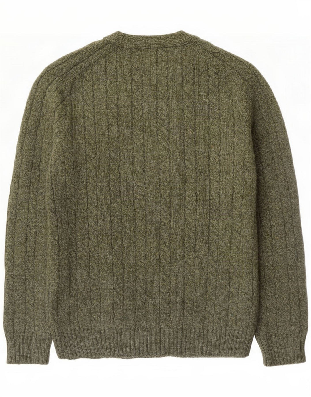 Kappa Herre Cardigan Sweater Stor Grøn Uld