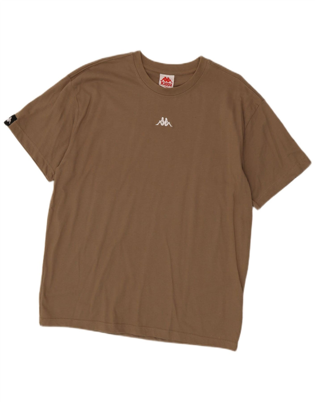 Kappa Herre T-Shirt Top Stor Brun Bomuld