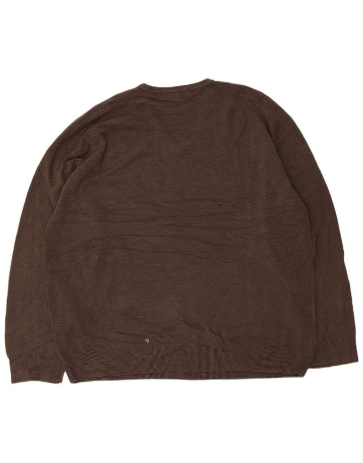 Marks & Spencer Herre V-hals sweater 2XL Grå Akryl